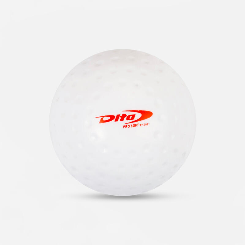 Dimpled Field Hockey Ball ProSoft White DITA Decathlon