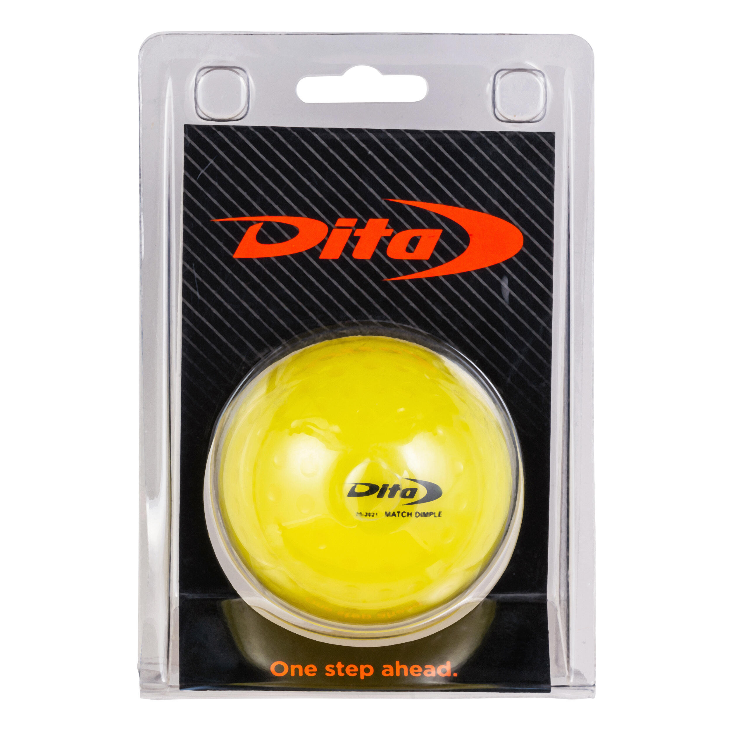 Dimpled Field Hockey Ball - Yellow 2/3