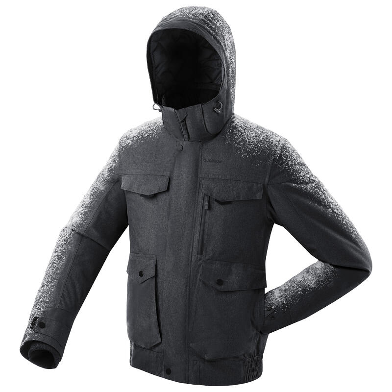 Erkek Su Geçirmez Outdoor Kar Montu/Kışlık Mont - Gri - NH500 -10 °C