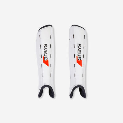 Scheenbeschermers voor veldhockey voor tieners/volwassenen g600 gemiddelde intensiteit wit