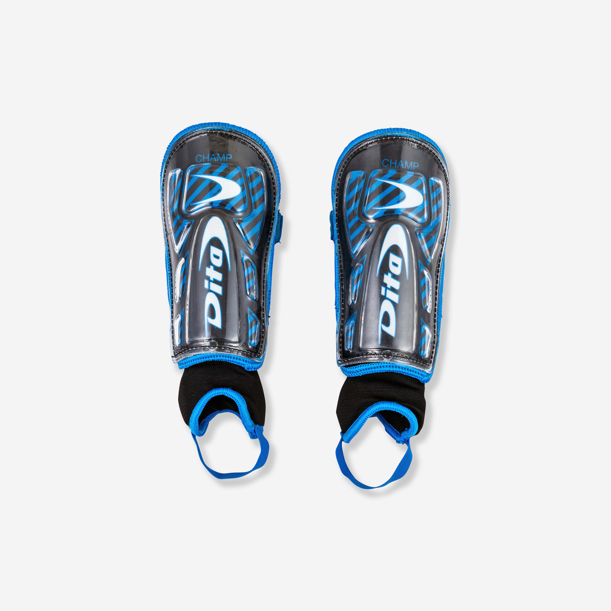 Champ low intensity field field hockey shin guards blue black