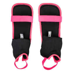 Kids' Low Intensity Field Hockey Shin Guards Champ - Pink/Black