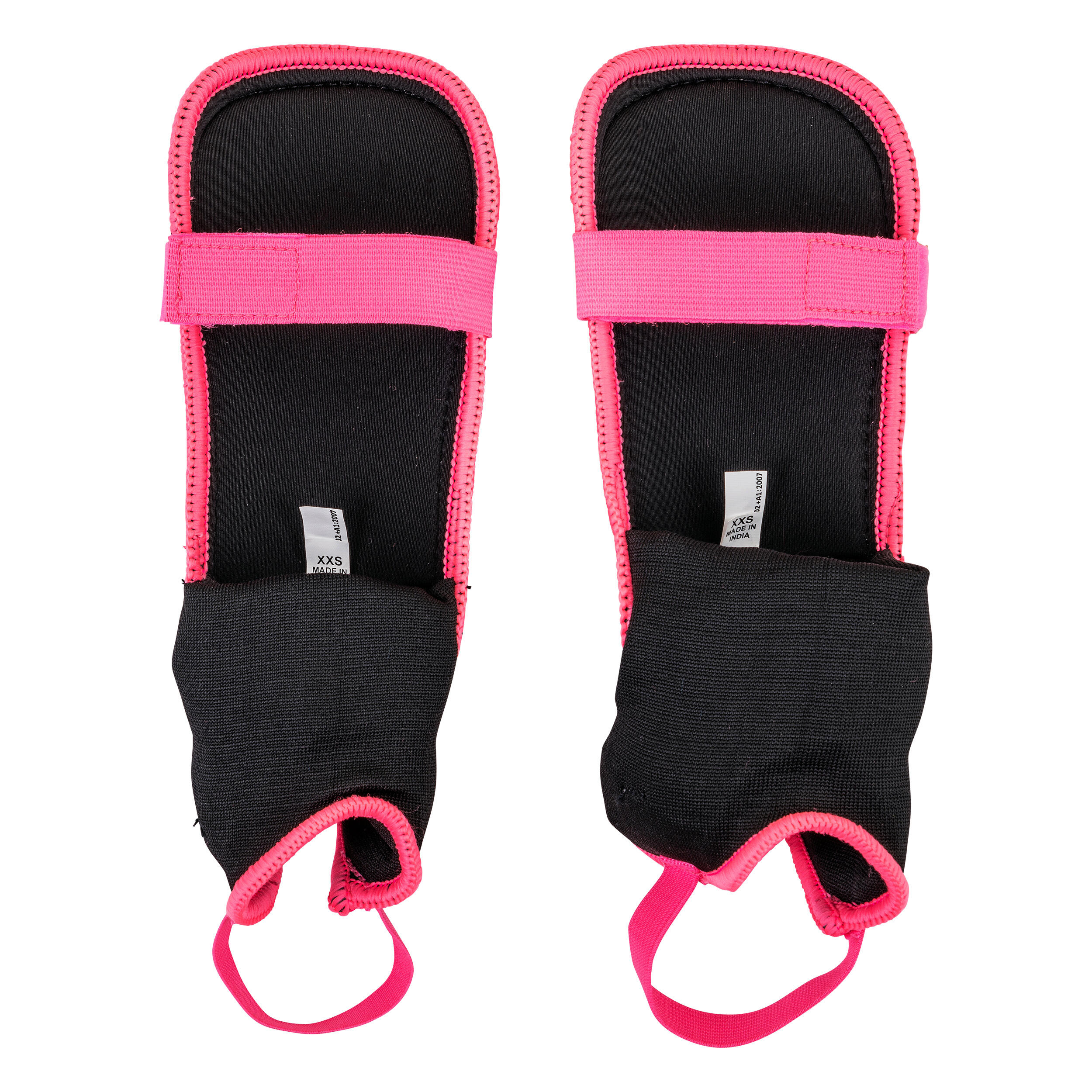 Espinilleras de hockey sobre hierba intensidad baja niños Champ rosa negro 2/4