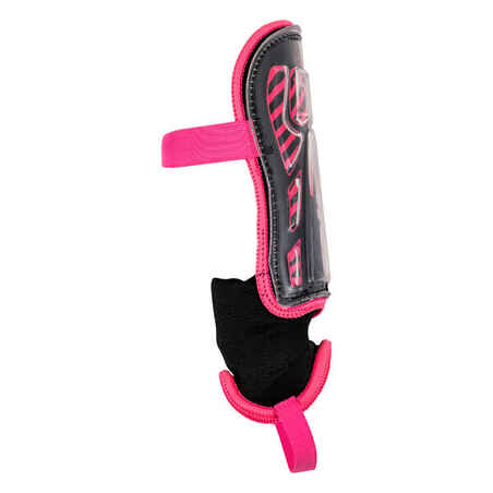 Kids' Low Intensity Field Hockey Shin Guards Champ - Pink/Black