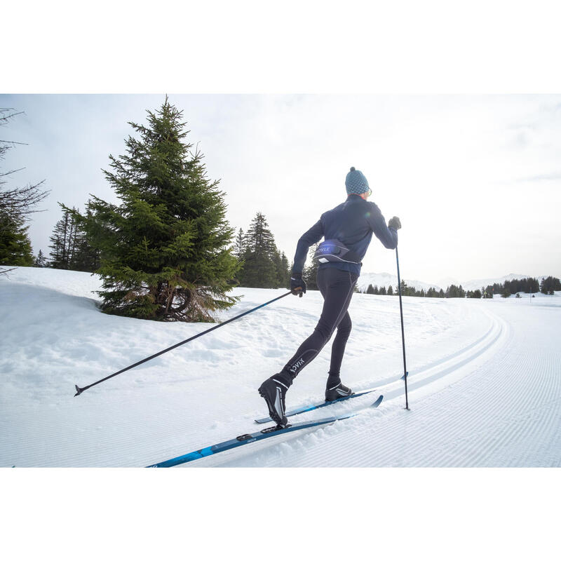 Collant chaud de ski de fond noir XC S TIGHT 100 homme