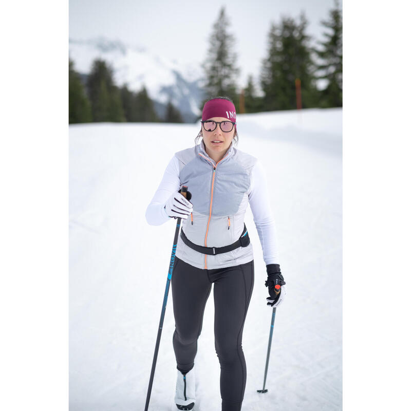Collant chaud de ski de fond noir XC S TIGHT 100 femme