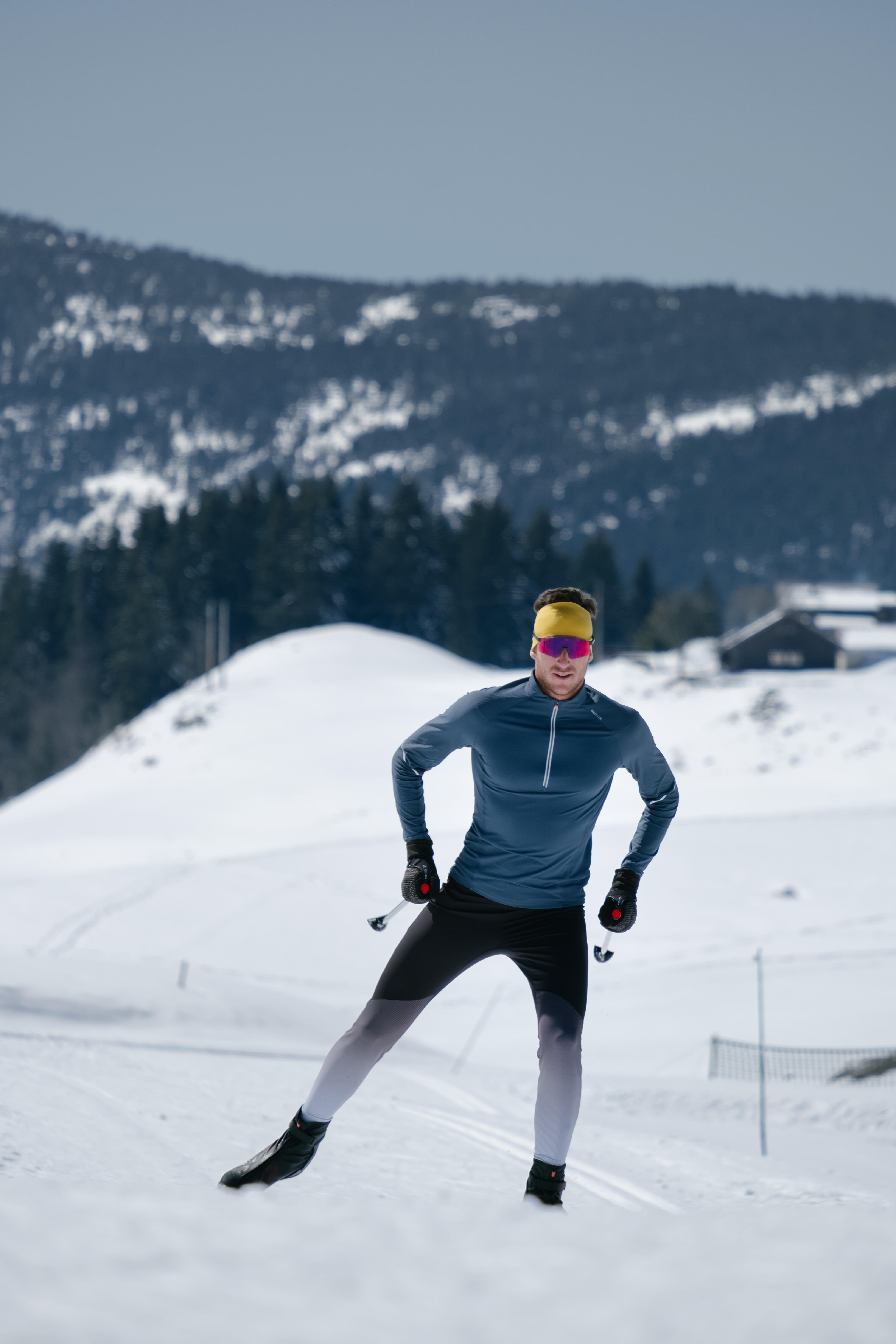 Men's Cross-Country Ski Leggings - XC S 500 Black - INOVIK