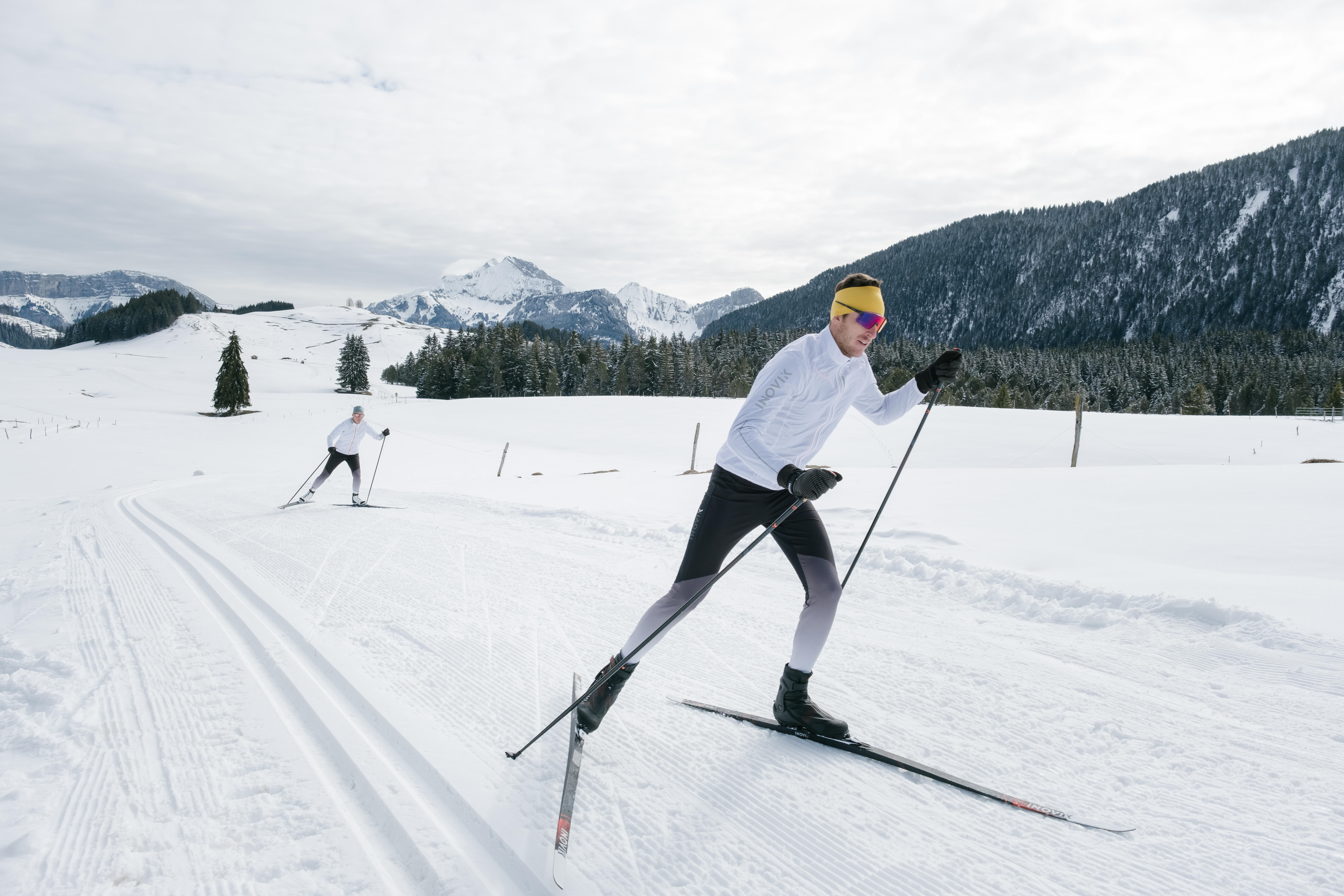 Men's Cross-Country Ski Leggings - XC S 500 Black - Black - Inovik