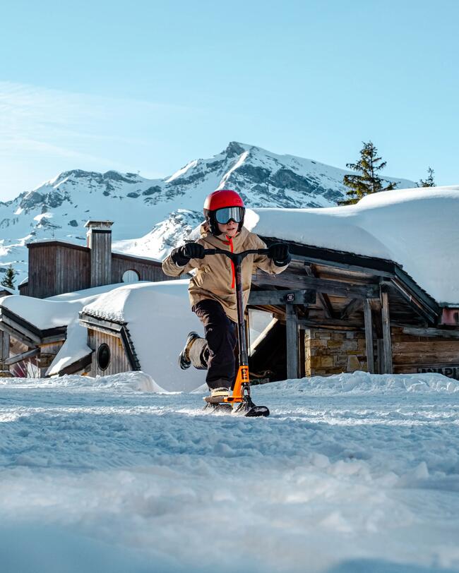 KIDS’ WARM AND WATERPROOF SKI TROUSERS - 500 PNF BLACK