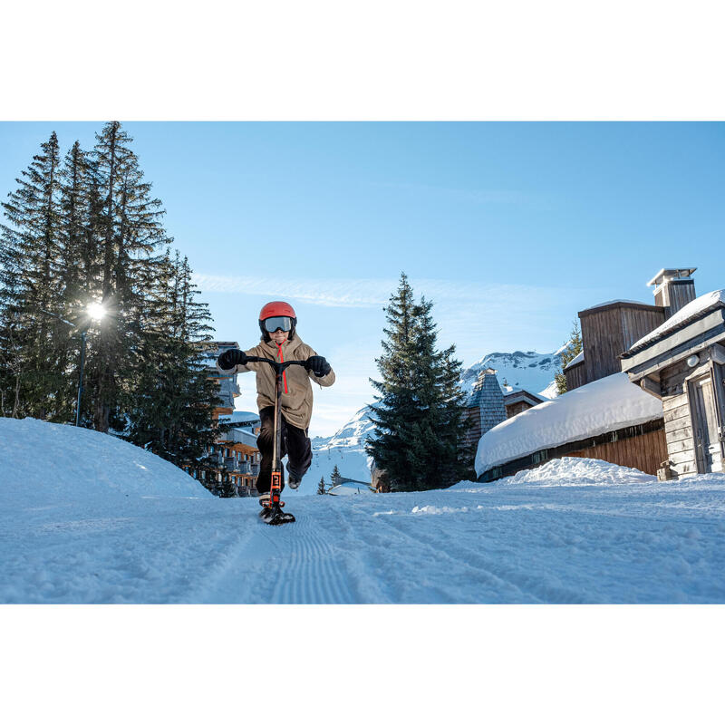 Pantalon de ski chaud et imperméable enfant 6-14 ans, 500 PNF noir