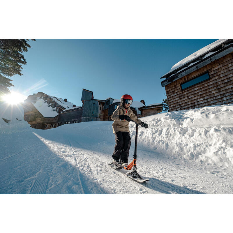 snowscoot, trottinette des neiges, bmx neige, snowboard, ski