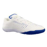 Chaussures de Futsal GINKA 500 blanche bleu