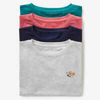 Girls' Cotton T-Shirt - Navy