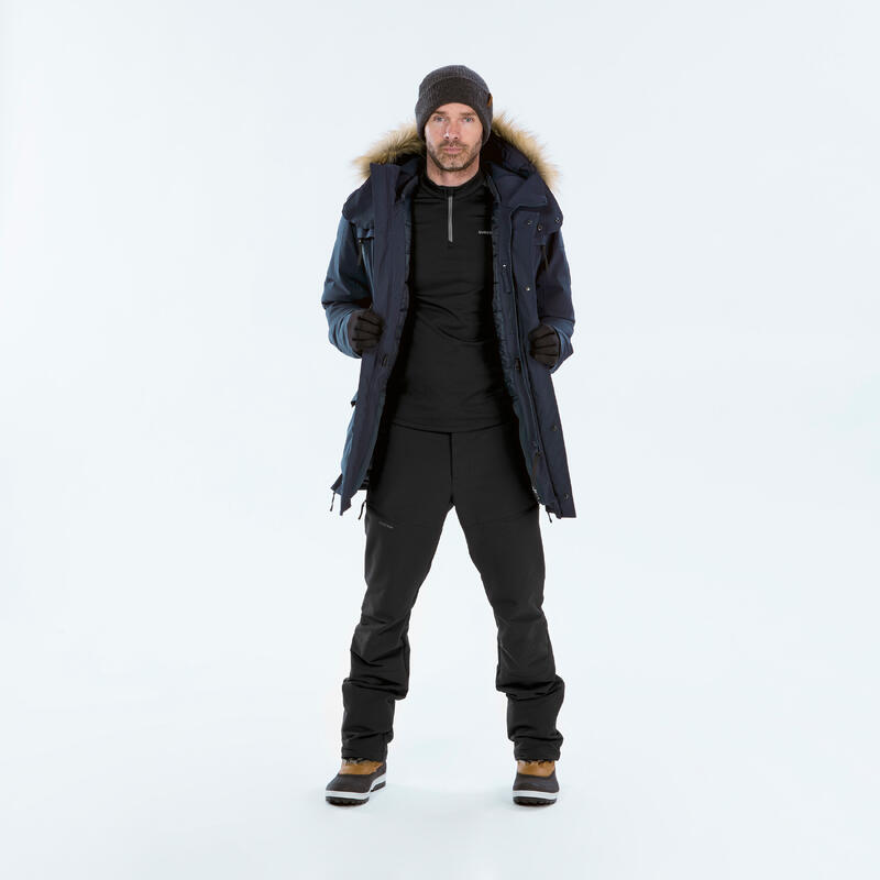 Parka de randonnée -20°C imperméable homme, NH900 bleu