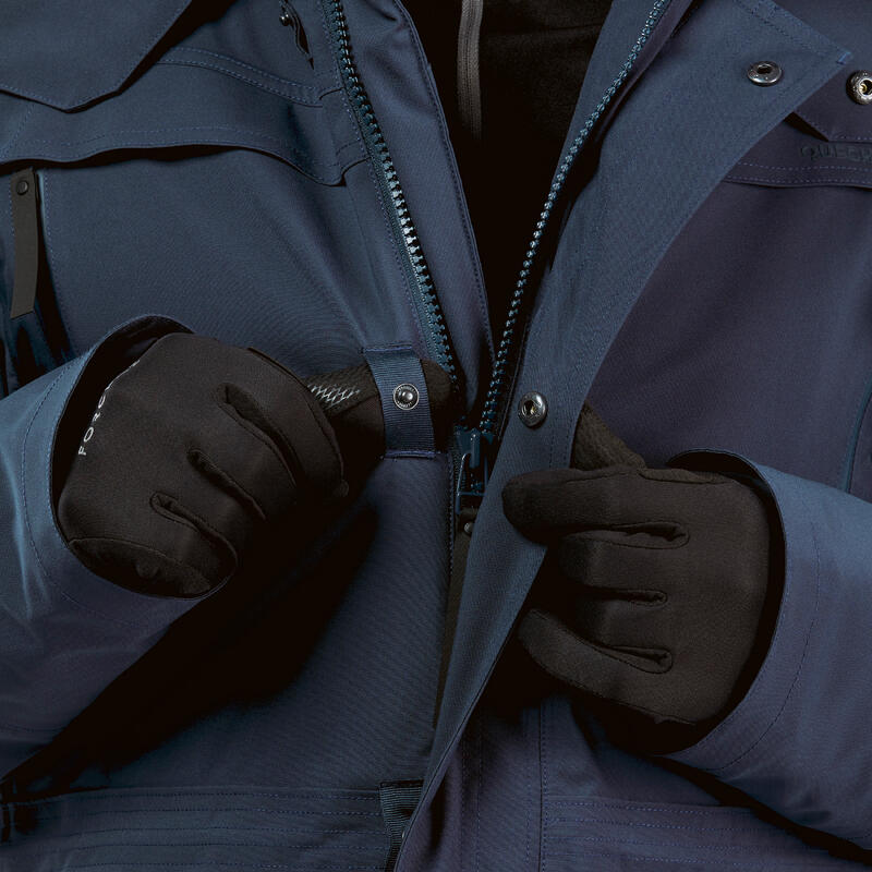 Parka de randonnée -20°C imperméable homme, NH900 bleu
