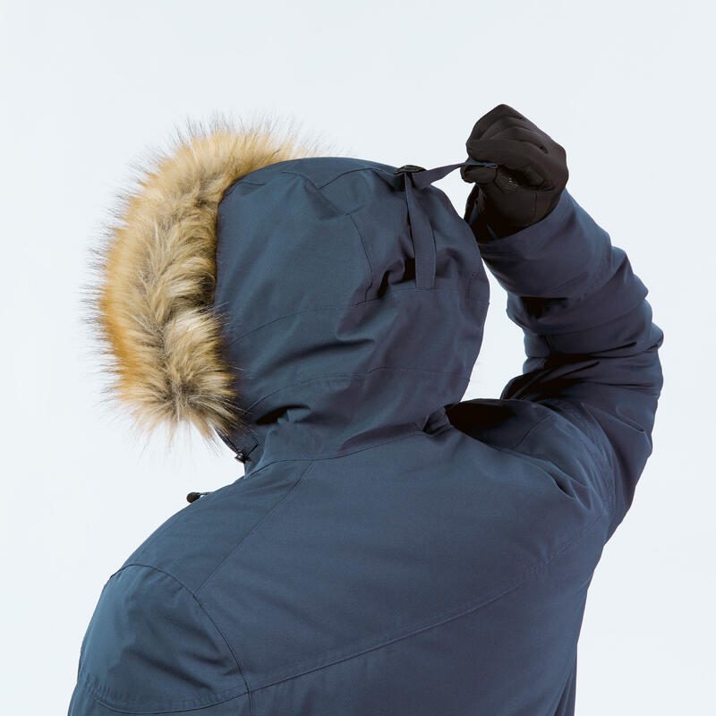 Winterjacke Parka Herren warm bis -20°C wasserdicht - SH900 marineblau