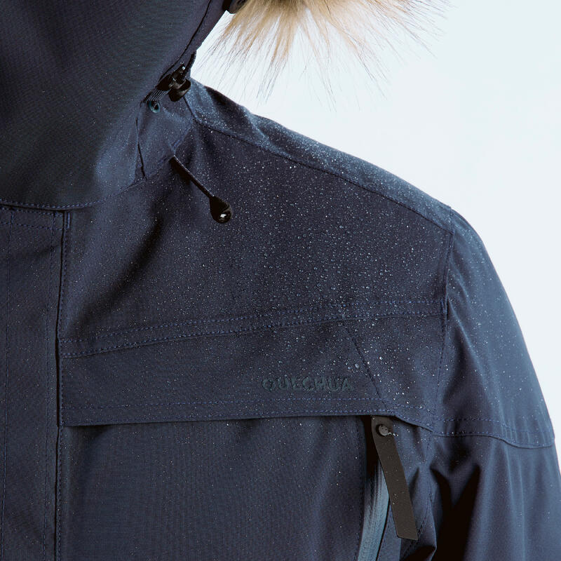 Parka de randonnée -20°C imperméable homme, NH900 bleu