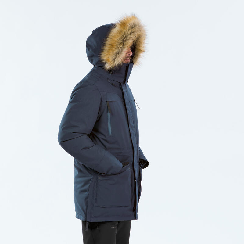 Parka trekking uomo SH900 blu | -20°C