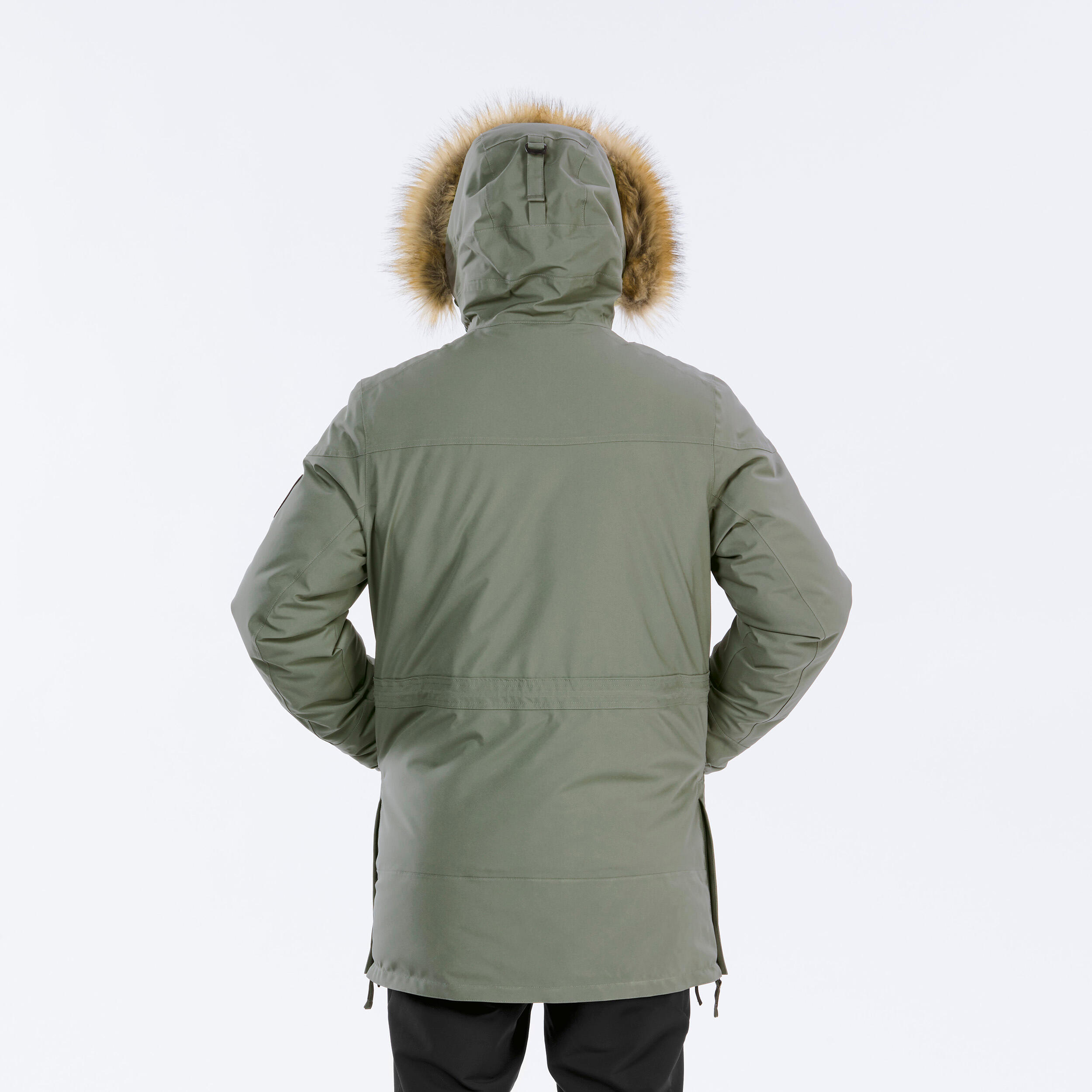 Men s Hiking Waterproof Winter Parka SH900 20 C Khaki Green