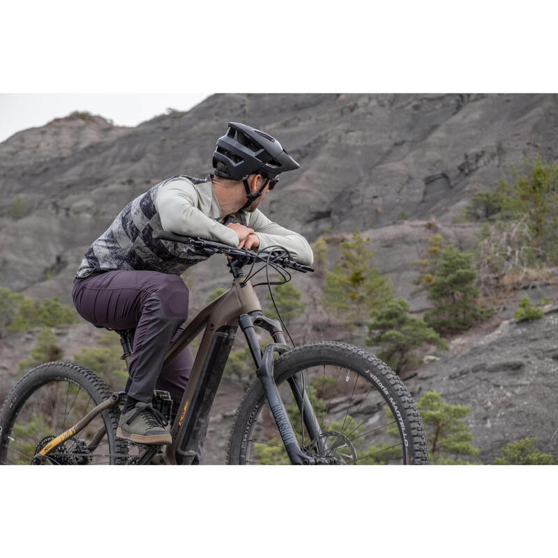 Cyklistický dres s krátkým rukávem na All-mountain horské kolo Feel zelený 