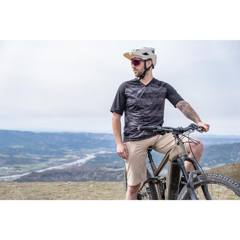 Maillot manches courtes VELO VTT FEEL All Mountain Noir