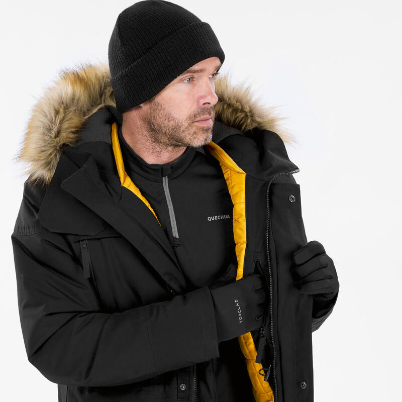 Waterdichte parka jas voor heren - winterjas parka - SH900 - tot -20°C - zwart