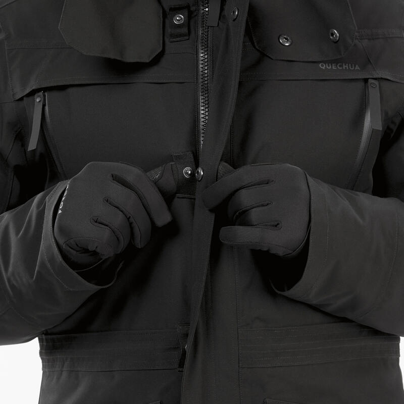 Waterdichte wandelparka voor heren -20°C NH900 zwart
