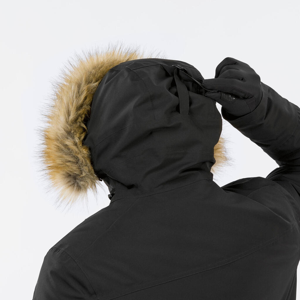 Parka de randonnée -20°C imperméable homme, NH900 noir