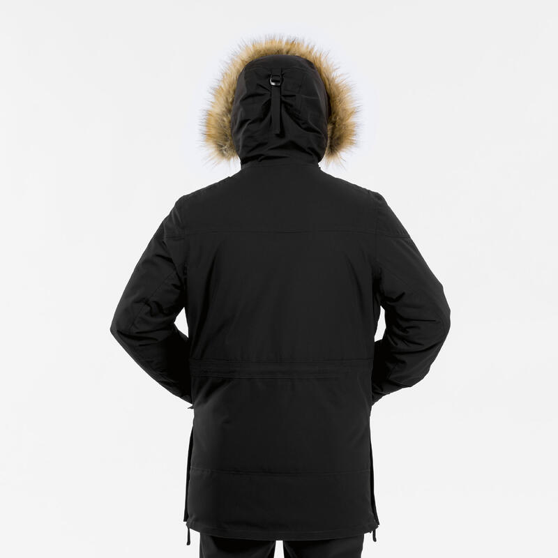 Waterdichte parka jas voor heren - winterjas parka - SH900 - tot -20°C - zwart