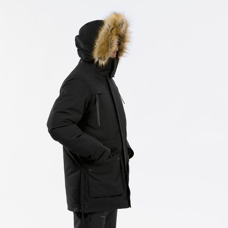 Geacă Parka Impermeabilă Drumeție NH900 -20°C Negru Bărbați