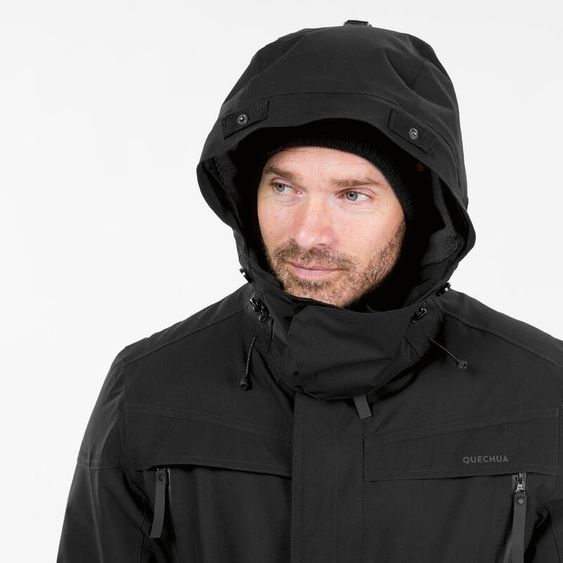Geacă Parka Impermeabilă Drumeție NH900 -20°C Negru Bărbați