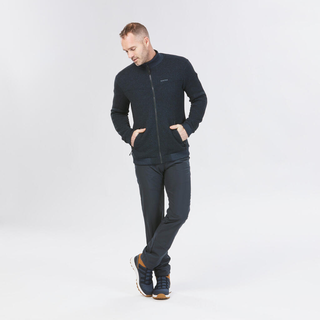 Chaqueta polar de senderismo para Hombre	Quechua SH100 azul oscuro