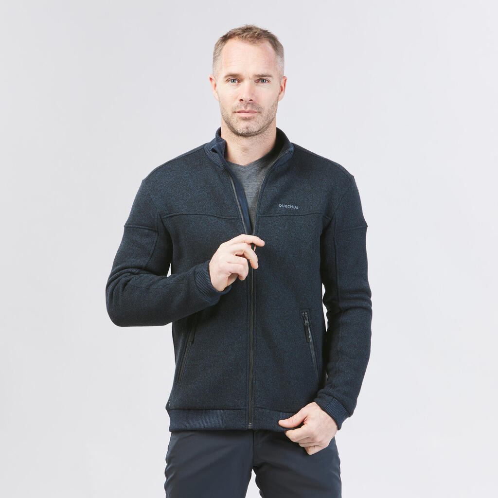 Chaqueta polar de senderismo para Hombre	Quechua SH100 azul oscuro