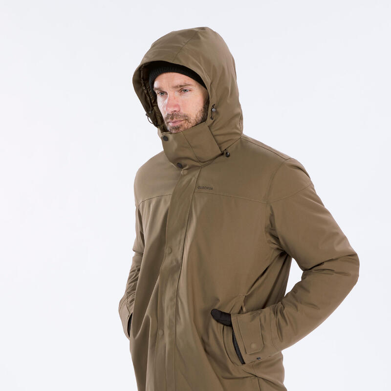 Parka de randonnée -10°C imperméable homme, NH500 marron