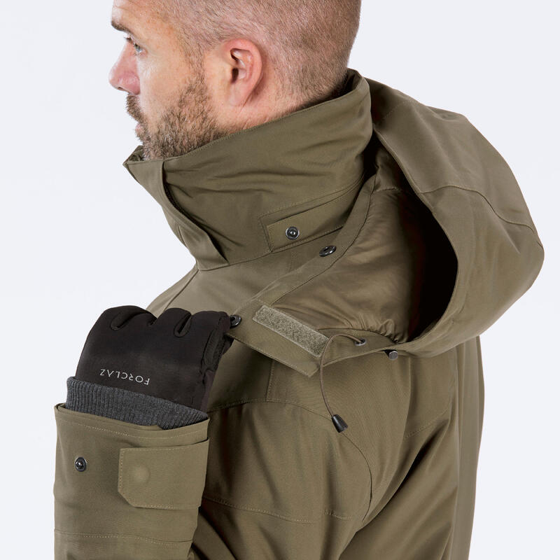 Parka de randonnée -10°C imperméable homme, NH500 marron