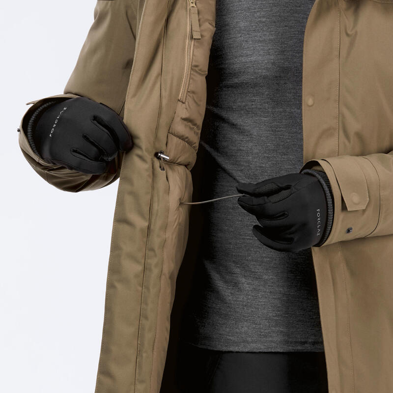 Parka de randonnée -10°C imperméable homme, NH500 marron