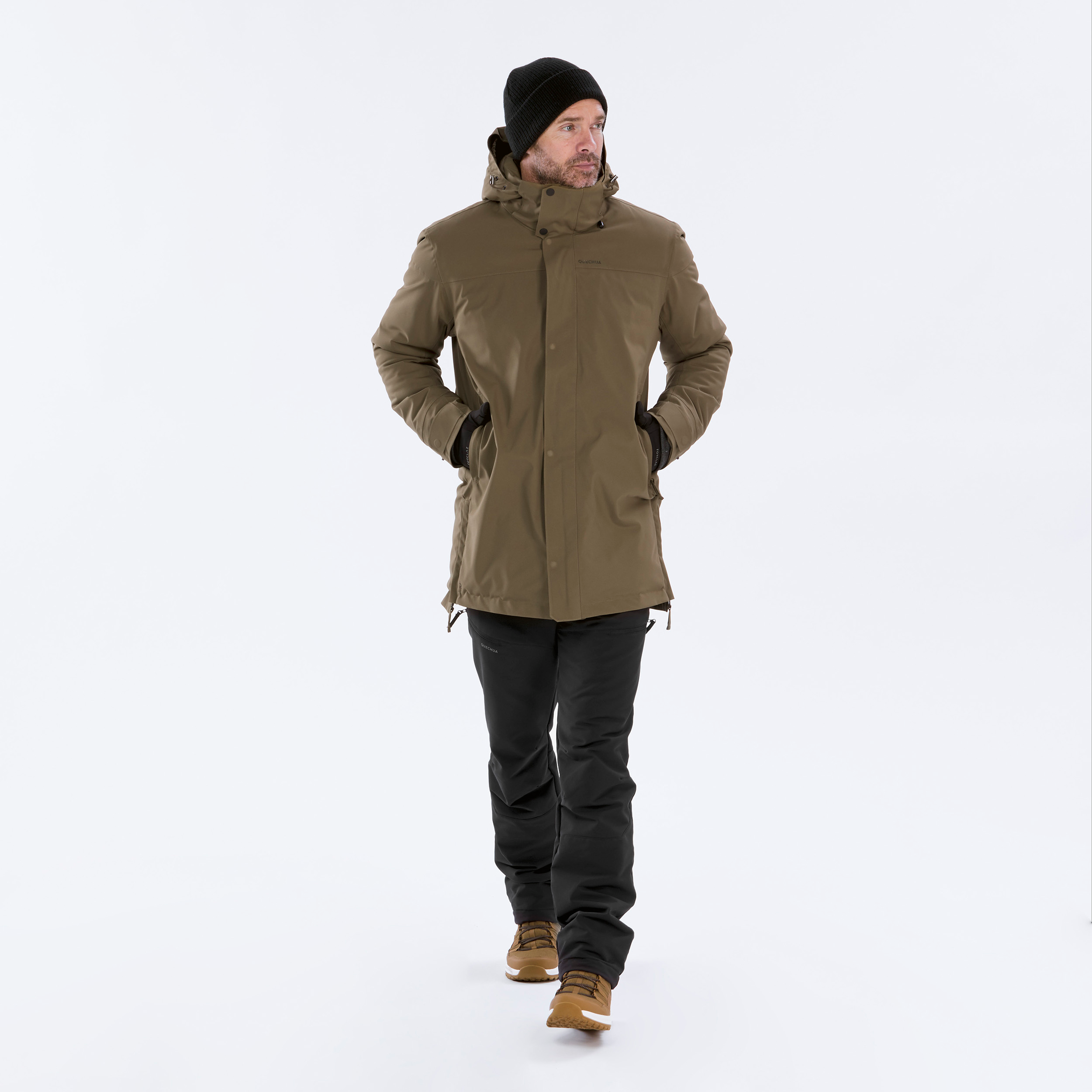 Manteau D'hiver Homme TOMEEK - Parka Polaire épais Avec Capuche Amovible