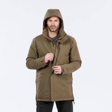 Parka de montaña y nieve impermeable capucha desmontable Hombre Quechua SH500