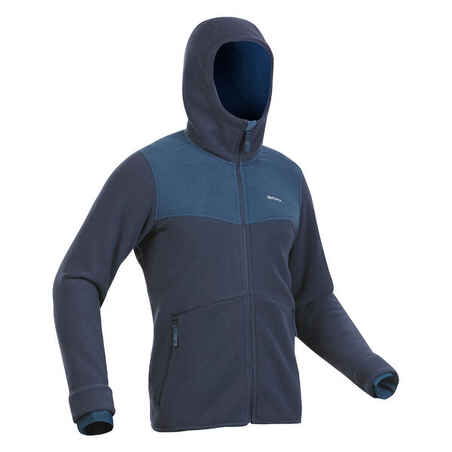 Ζεστό ανδρικό μπουφάν πεζοπορίας Fleece SH500