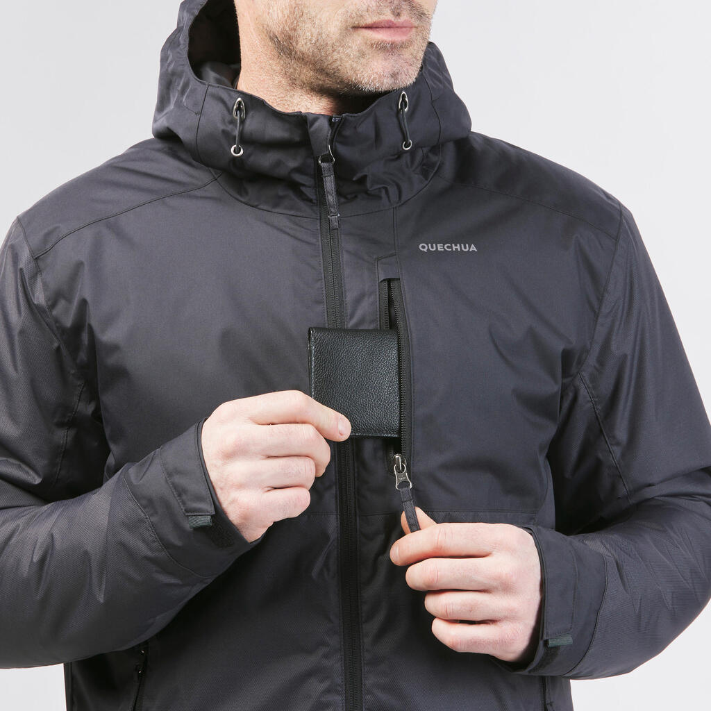 Men’s Waterproof Winter Hiking Jacket - SH100 X-WARM -10°C