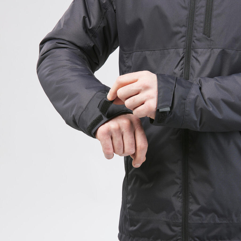 PARKA IMPERMEABLE HOMBRE SH500 -10 °C NEGRO