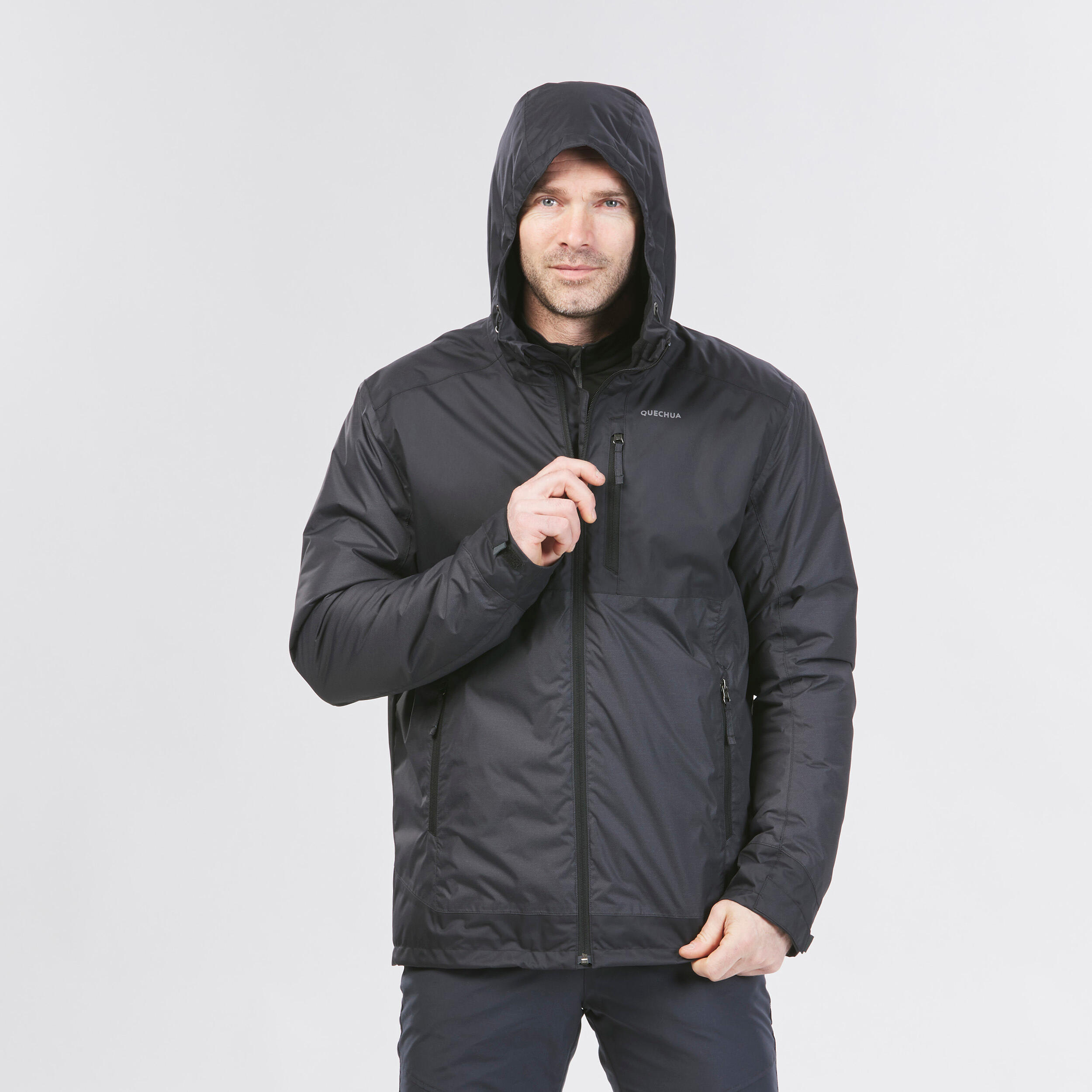 Waterproof winter hiking jacket - SH500 -10°C - men