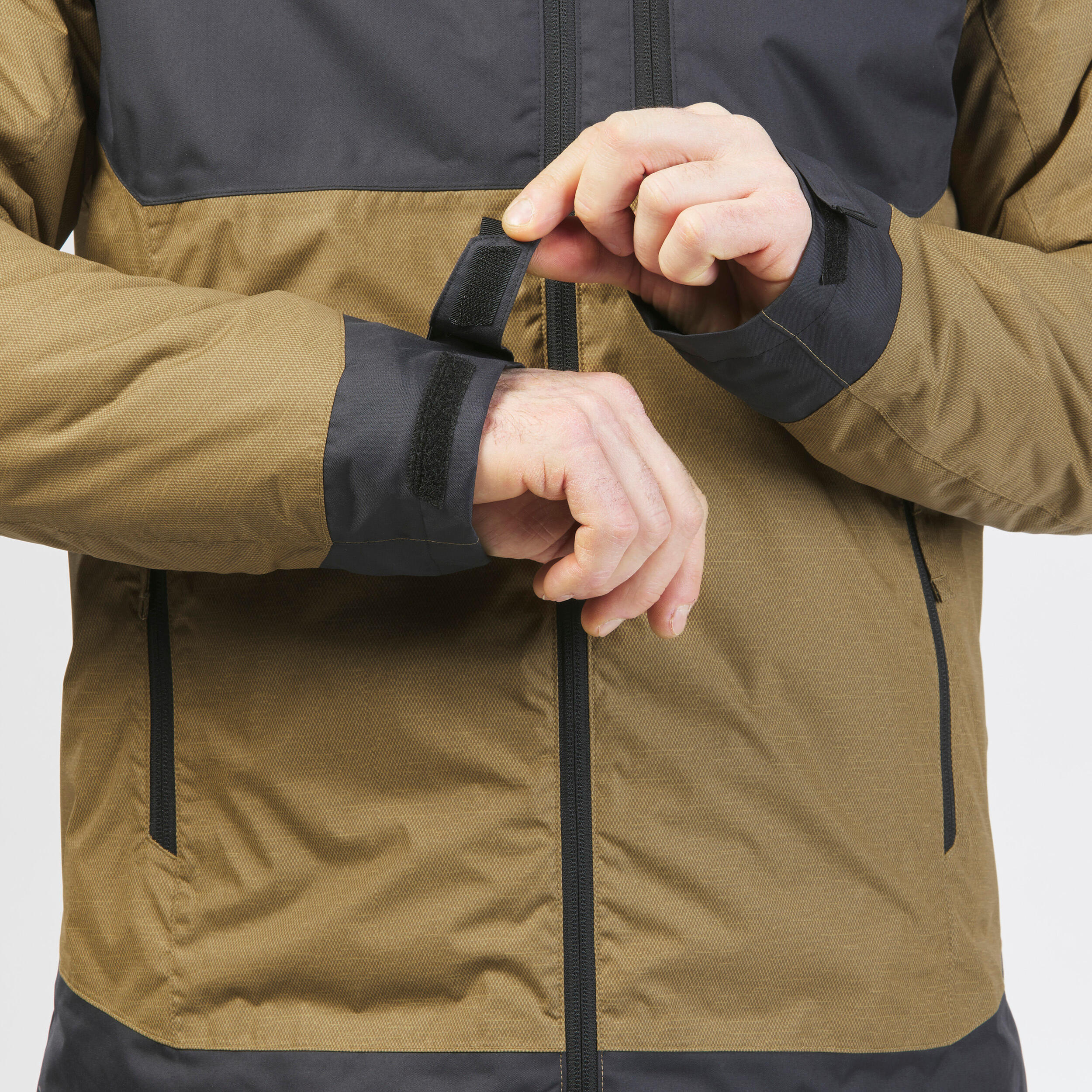 Men Winter Jacket - Waterproof SH500 -10°C Brown