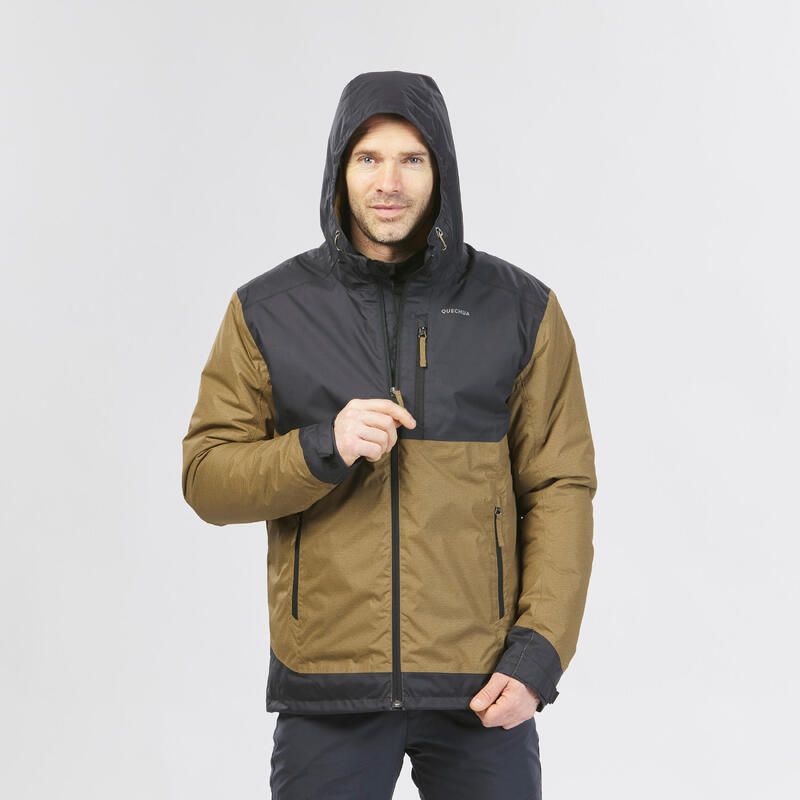 Veste de randonnée -10°C imperméable homme, NH500 noir