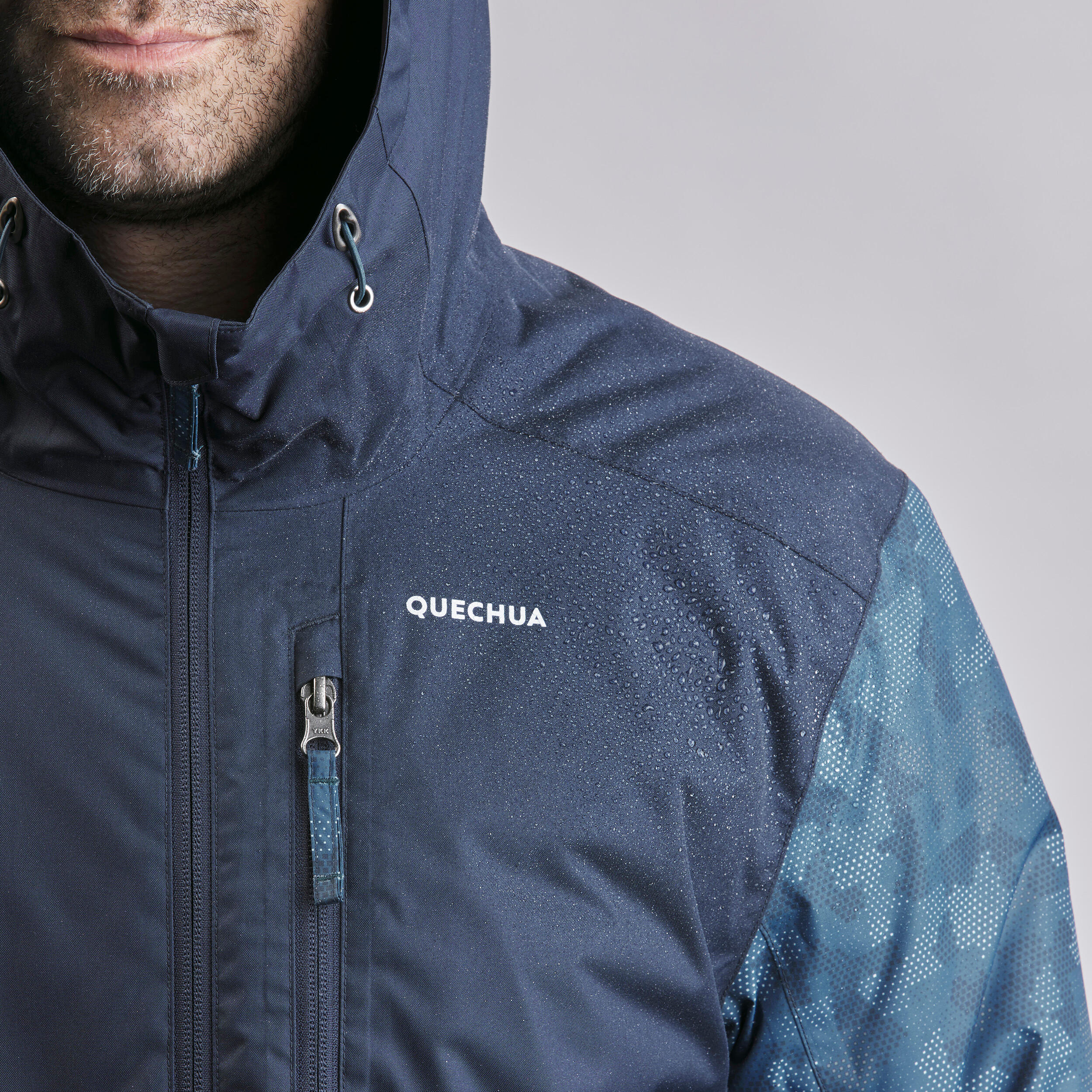 Men’s hiking waterproof winter jacket - SH500 -10°C 13/15
