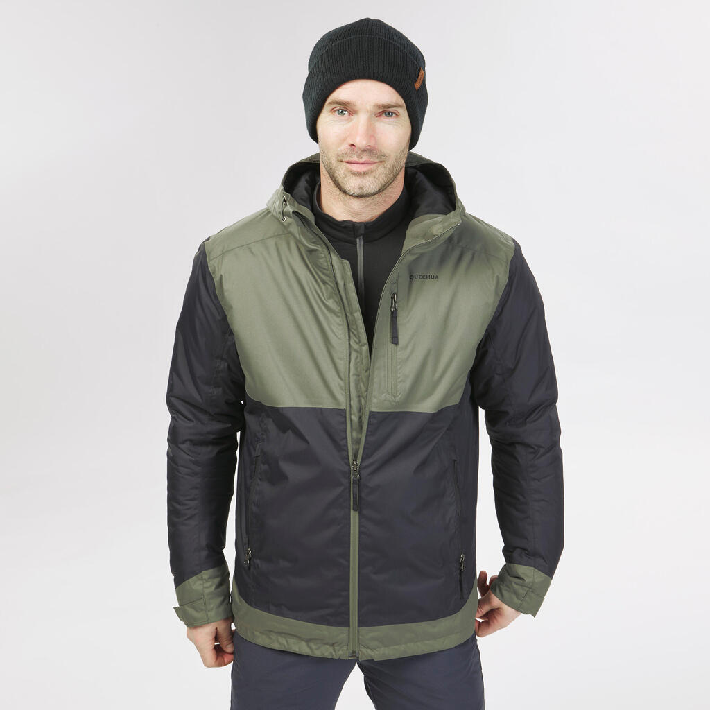 Veste de randonnée -10°C imperméable homme, NH500 vert