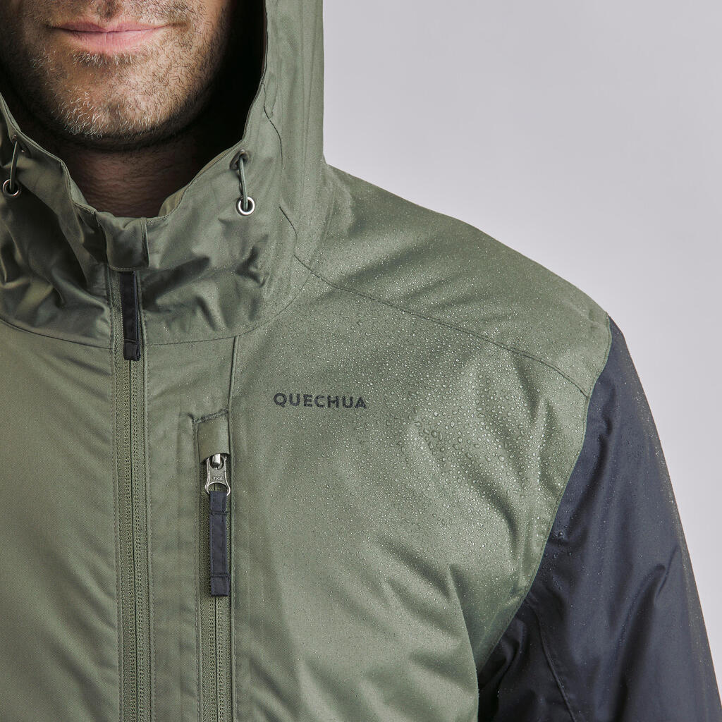 Veste de randonnée -10°C imperméable homme, NH500 vert