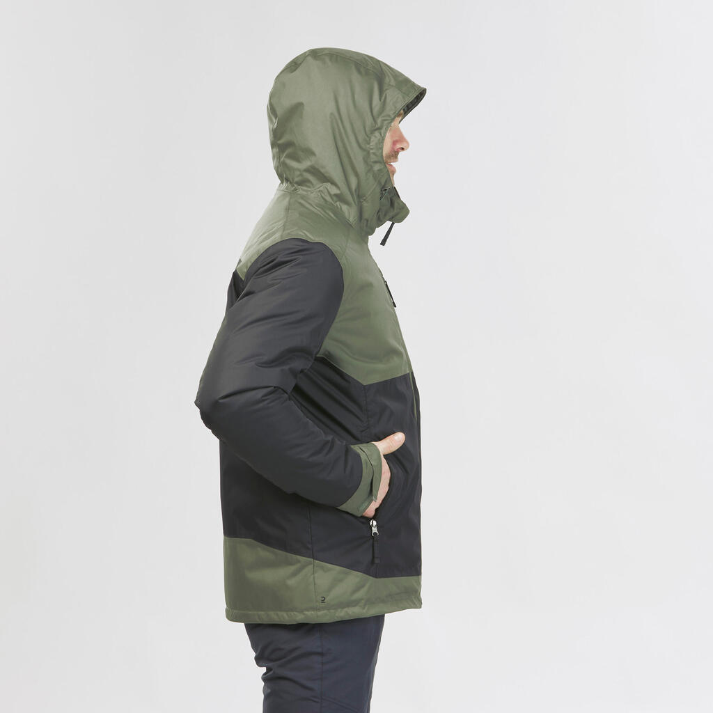 Veste de randonnée -10°C imperméable homme, NH500 vert