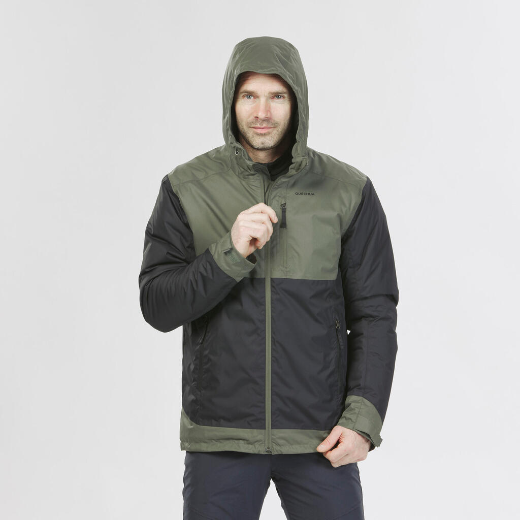 Veste de randonnée -10°C imperméable homme, NH500 vert