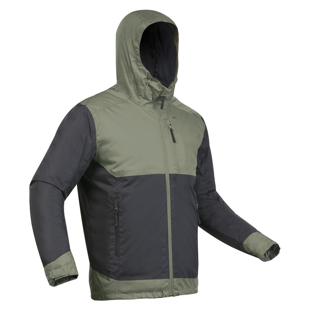 Veste de randonnée -10°C imperméable homme, NH500 vert
